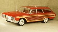 Ford Country Squire with roof railing 1960 red, 18074, Model Car Group 1:18