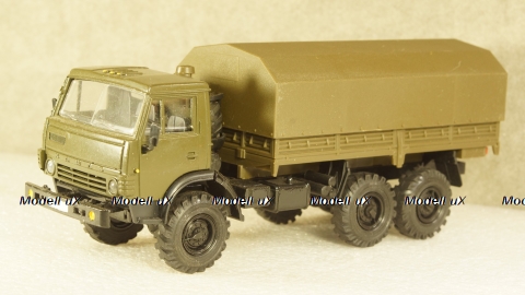 Камаз 4310 бортовой с тентом хаки, Арек 1:43