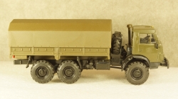 Камаз 4310 бортовой с тентом хаки, Арек 1:43