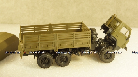 Камаз 4310 бортовой с тентом хаки, Арек 1:43
