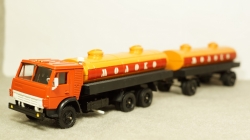 Камаз 53212 Молоко с прицепом, 1:43