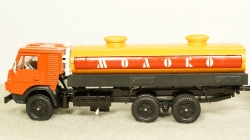 Камаз 53212 Молоко с прицепом, 1:43