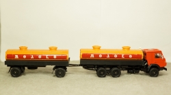 Камаз 53212 Молоко с прицепом, 1:43