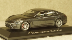 Porsche Panamera Turbo (2. Gen.) 2016 dark grey, Herpa 1:43