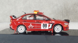 Mitsubishi Lancer Evo X #00 H.Hiyoshi Rally Japan Safety car 2007, KB1043, IXO 1:43