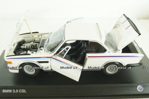 BMW 3.0 CSL (E9) 1971, white, 80432411550, Minichamps 1:18