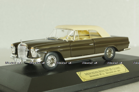 Mercedes 220 SE Coupe (W111) 1961, brown, 4317, Faller 1:43