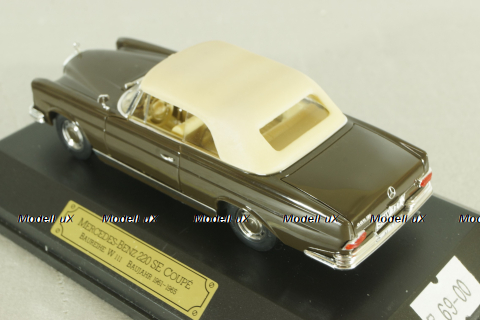 Mercedes 220 SE Coupe (W111) 1961, brown, 4317, Faller 1:43