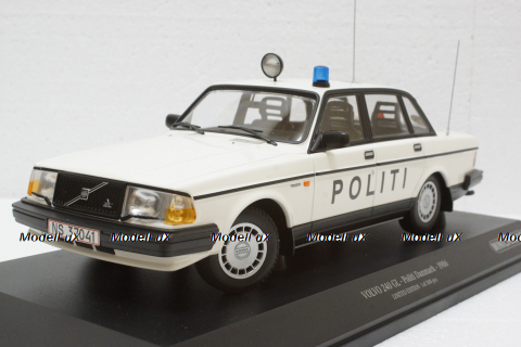 Volvo 240 GL, 1986, Politi Danmark, 155171495, Minichamps 1:18