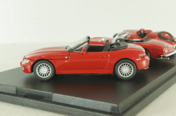 BMW set, BMW 328 1939 red, BMW 507 1956 red, BMW Z3 1996 red, 04259, Schuco 1:43