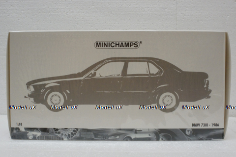 BMW 730i (E32) 1986 light blue, 100023008, Minichamps 1:18