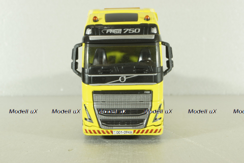 Volvo FH750, эвакуатор, желтый, SAL002, Salah43 1:43
