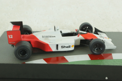 McLaren MP4/4 Ayrton Senna, white/red,  Altaya 1:43