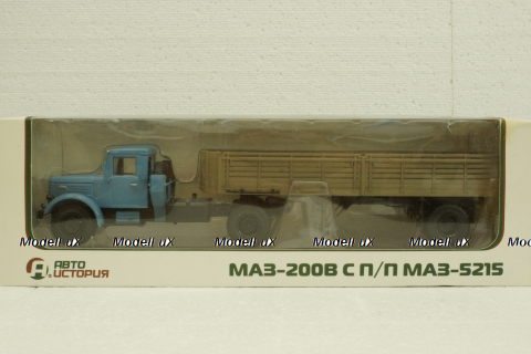 Маз-200В с п/прицепом Маз-5215, АвтоИстория 1:43