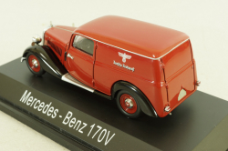 Mercedes 170V (W136) Covered wagon 1946, red,  02253, Schuco 1:43