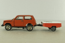 Ваз-2121 Нива с прицепом скиф,Тантал/Радон 1:43