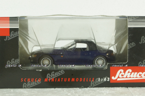 BMW Z3 Softtop blue, Schuco 1:43