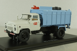 КО-413(53) мусоровоз на шасси Газ-53, серый/голубой, SSM1525, SSM 1:43