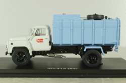КО-413(53) мусоровоз на шасси Газ-53, серый/голубой, SSM1525, SSM 1:43