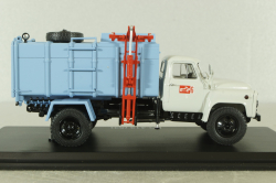 КО-413(53) мусоровоз на шасси Газ-53, серый/голубой, SSM1525, SSM 1:43