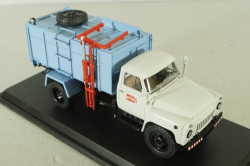 КО-413(53) мусоровоз на шасси Газ-53, серый/голубой, SSM1525, SSM 1:43