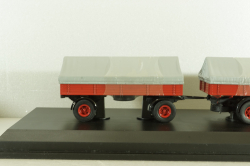 Magirus S 6500 with trailer, red, 03162, Schuco 1:43