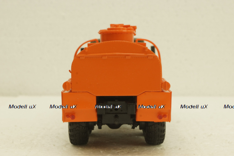 Краз-255Б АЦ-8,5, бензовоз, Хаки/оранжевый, АвтоИстория 1:43