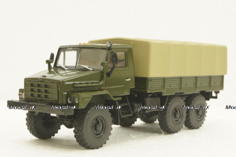 Урал-4322, борт с тентом, АвтоИстория 1:43