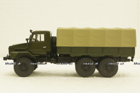 Урал-4322, борт с тентом, АвтоИстория 1:43