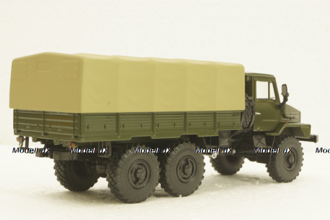 Урал-4322, борт с тентом, АвтоИстория 1:43