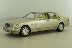 Mercedes S600 (W140) 1997 champagne-silver, 183723, Norev 1:18