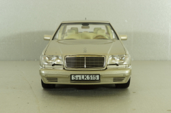 Mercedes S600 (W140) 1997 champagne-silver, 183723, Norev 1:18