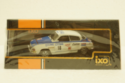 Saab 96 V4, No.18, 1000 Lakes Rally, J.Vilkas/J.Soini, 1976, RAC378B, IXO 1:43