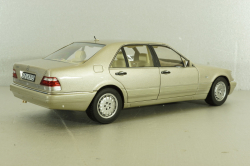 Mercedes S600 (W140) 1997 champagne-silver, 183723, Norev 1:18