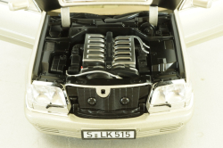 Mercedes S600 (W140) 1997 champagne-silver, 183723, Norev 1:18