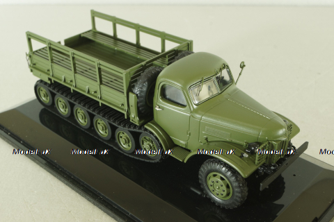 Зис-153 полугусенечный бортовой, хаки, TruckTyr 1:43