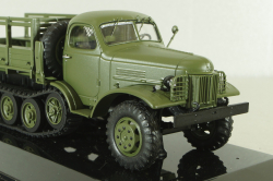 Зис-153 полугусенечный бортовой, хаки, TruckTyr 1:43