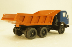 Камаз-5511, самосвал, синий/оранжевый, Арек  1:43