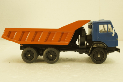 Камаз-5511, самосвал, синий/оранжевый, Арек  1:43