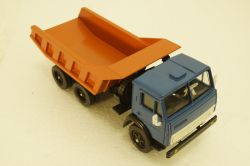 Камаз-5511, самосвал, синий/оранжевый, Арек  1:43