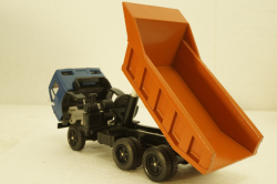 Камаз-5511, самосвал, синий/оранжевый, Арек  1:43