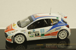Peugeot 207 S2000 #1 Rally Casinos do Algarve, 2007, RAM287, IXO 1:43