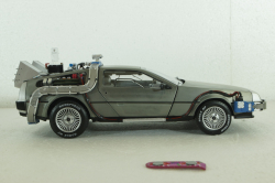 Delorean DMC 12 Time Machine with Mr. Fusion, Back To The Future, BCJ97, Hot Wheels Elite 1:18 
