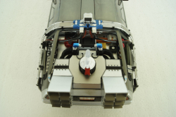 Delorean DMC 12 Time Machine with Mr. Fusion, Back To The Future, BCJ97, Hot Wheels Elite 1:18 