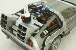 Delorean DMC 12 Time Machine with Mr. Fusion, Back To The Future, BCJ97, Hot Wheels Elite 1:18 