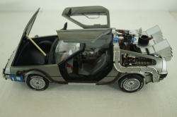 Delorean DMC 12 Time Machine with Mr. Fusion, Back To The Future, BCJ97, Hot Wheels Elite 1:18 