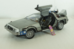 Delorean DMC 12 Time Machine with Mr. Fusion, Back To The Future, BCJ97, Hot Wheels Elite 1:18 