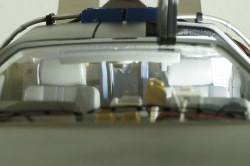 Delorean DMC 12 Time Machine with Mr. Fusion, Back To The Future, BCJ97, Hot Wheels Elite 1:18 