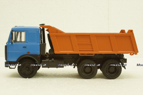Маз-5516 Самосвал 1994г, синий/оранжевый, Н711, Наш Автопром 1:43