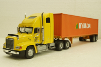Freightliner FLD 112, Hyundai 1993, American trucks, Spain, #63, Altaya 1:43 Без журнала!